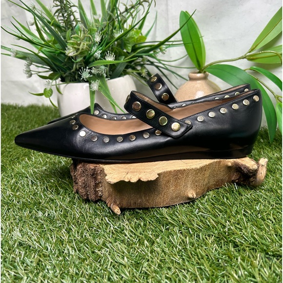 STUART WEITZMAN Gala Studs Mary Jane flats size 8.5 new with dust bag - Picture 9 of 16